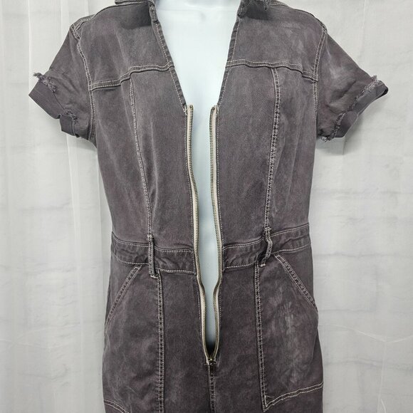 Universal Thread Lavender Jumpsuit Distressed Grunge Punk 6 - Picture 8 of 13